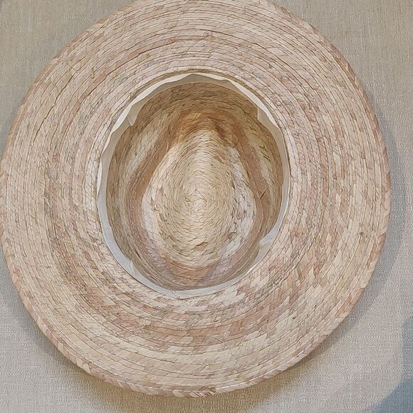 Leah California Straw Fedora Hat Brown Leather Hatband - Picture 6 of 12